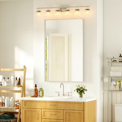 Rectangular Aluminum Framed Wall Bathroom Vanity Mirror