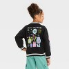 Girls' Sally Apothecary Varsity Jacket - White/Black - 3 of 4