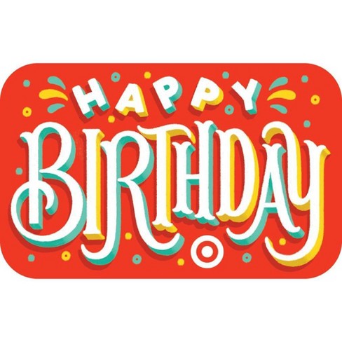 Birthday Type Target GiftCard : Target