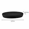 Aoibox Matte Black Soap Dish Holder for Bathroom & Kitchen, Stylish Storage Tray for Soap, Sponges, Jewelry, and Small Items, Elegant Design - 2 of 4