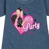 JoJo Siwa Life's a Party Graphic Short Sleeve Fleece Dress - Heather Navy - Small - 2 of 4