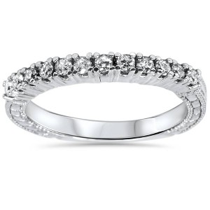 Pompeii3 1/3ct Vintage Diamond Ring 14K White Gold - 1 of 3