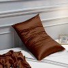 2 Pack Satin Pillowcases for Hair and Skin, Luxurious and Silky Pillow Cases with Envelope Closure - NTBAY - 3 of 4