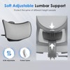 Lirago Ergonomic High Back Mesh Arm Chair Adjustable Headrest Lumbar Support 3D Armrests Office Chair Black - 4 of 4