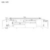 70.9" Modern TV Stand with LED Lights and Storage Cabinet,Entertainment Center for up to 80" TVs-The Pop Home - 4 of 4