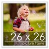 PosterPalooza | Square Classic Modern White Picture Frame - UV Acrylic, Foam Board Backing, Hanging Hardware - 2 of 4