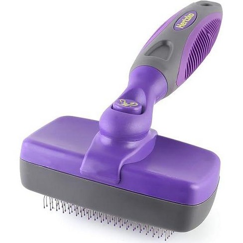 Hertzko Self-Cleaning Slicker Brush for Deshedding Long and Short-Haired Pets-Puple - image 1 of 4