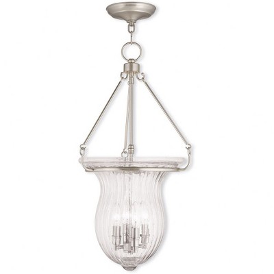 Livex Lighting Andover 4 - Light Pendant in  Polished Nickel