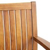 PAGED Wood Outdoor Dining Chairs Set of 2 Patio Chairs All Weather Use for Poolside, Garden, Backyard - 4 of 4