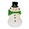 Transpac 8.0 Inch Christmas Characters Tidbit Plates Christmas Seasonal Tabletop , Reindeer Snowman Santa Claus (3PC) - 2 of 4