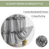 BAGOKIE 72"x72" Waterfall Ruffle Shower Curtain, Pack of 1 - 4 of 4