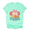 Simply Sage Market S.W.Smiley See Good In All Things Smiley Face Short Sleeve Tee - 2 of 4