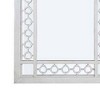 Royal Hampton 40 Inch Ornate Wood Mirror, Portrait, Round Cut Out Design, White - 4 of 4