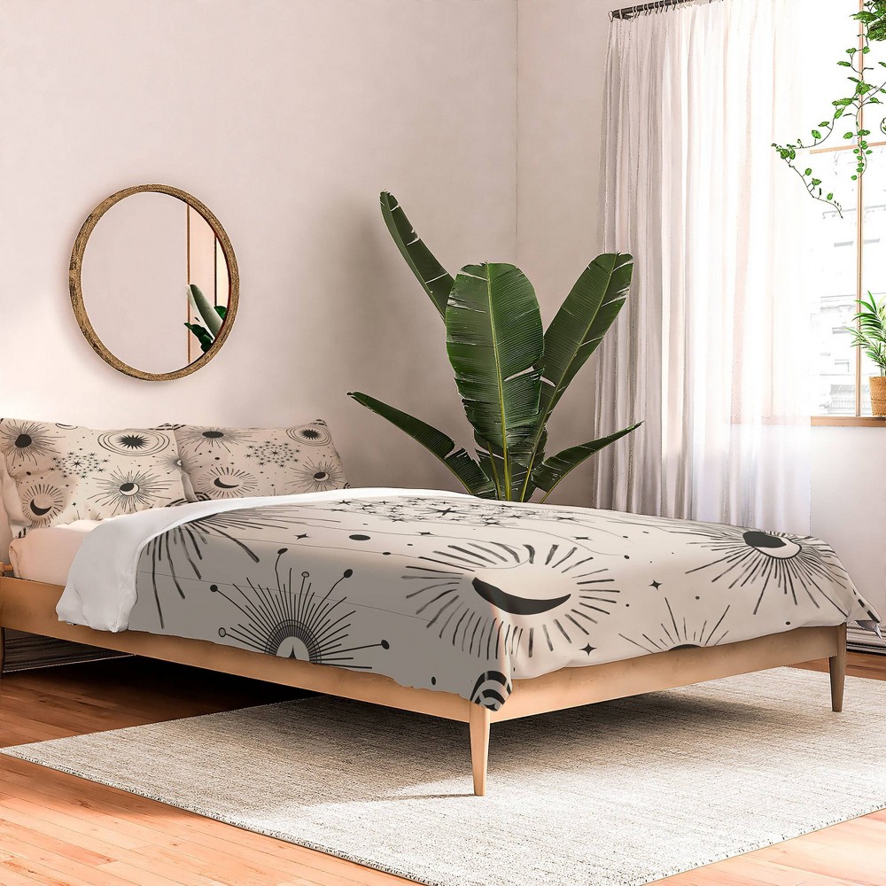 Photos - Bed Linen Deny Designs Twin/Twin Extra Long Emanuela Carratoni Holiday Moon and Sun