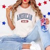 Varsity American Babe - Women's Garment Dyed Graphic T-Shirt - 3 of 4