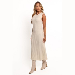 Kellie Knit Midi Dress - White XL - 1 of 4