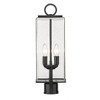 Sana Outdoor Aluminum Fixture - 2 Bulb, Dimmable, Wet Rated, 7"W x 20.25"H, Matte Black - 2 of 4