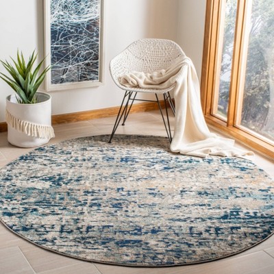 Round Blue Rug Target