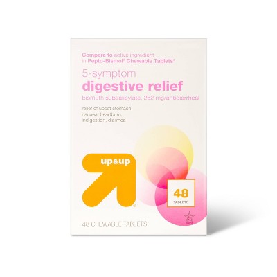 Digestive Relief Chewable Bismuth Tablets - 48ct - up & up™