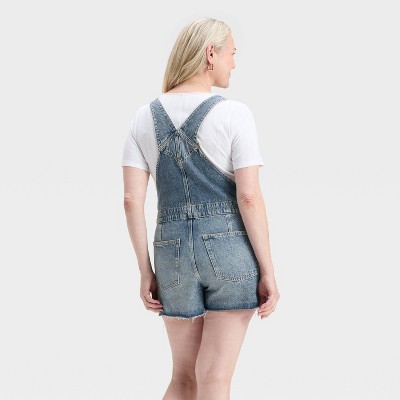 Women's Denim Shortalls - Universal Thread - image 5