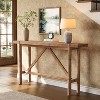 Tribesigns Solid Wood Console Table, 63" Long Farmhouse Entryway Sofa Table for Living Room, Hallway, Foyer, Entrance - 2 of 4