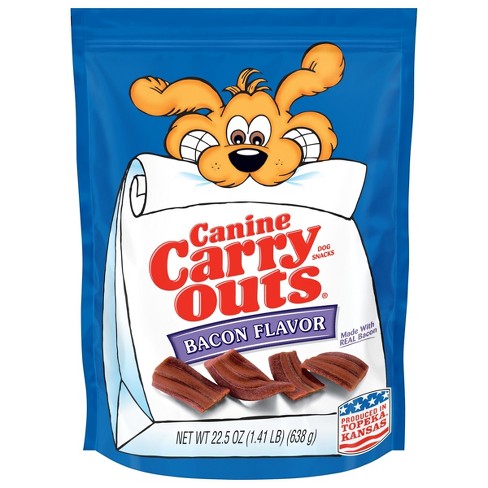 Canine Carry Outs Bacon Chewy Dog Treats Target