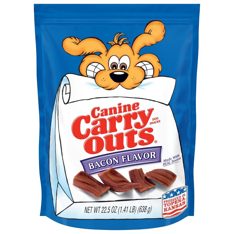 Canine Carry Outs Bacon Chewy Dog Treats, 1 of 8