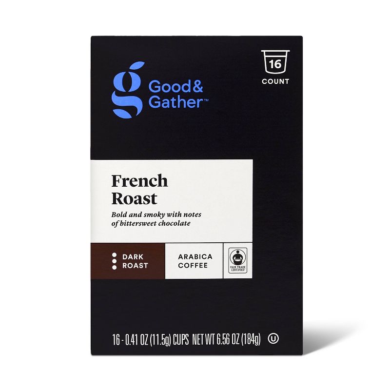 French Roast Dark Roast Coffee - 16ct Single Serve Pods - Good &#38; Gather&#8482;, 5 of 6