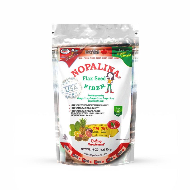 Nopalina Flax Seed Plus Fiber Dietary Supplement - 16oz, 1 of 5