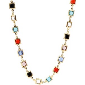 Gold Beaded Choker Necklace 18K Plated Dainty Chain for Women - 1 of 4