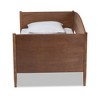 Twin Veles Wood Daybed Ash Walnut - Baxton Studio: Mid-Century Design, No Trundle, Rubberwood & MDF Construction - 2 of 4