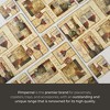 Pimpernel French Cellar Coasters - Set of 6 Cork-Backed Drink Coasters Featuring Rustic Winery Labels with European Vineyard Charm - 4 of 4
