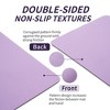 SEVOBAL Premium Non-Slip Yoga Mat Extra Thick Exercise Mat Dual Texture Design for Superior Grip Comfort, Purple, 72.1"*24"*0.2" - 3 of 4