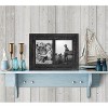 Americanflat Collage Picture Frame in with Two  Displays Textured Wood and Polished Glass for Wall and Tabletop - Charcoal 5" x 7" - 4 of 4
