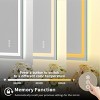 ChicFurnit Bathroom Vanity Mirrors Rectangle Frame Wall Mirror Anti Fog Mirror Decorative Wall Mirrors for Bathroom, Silver, 24"*0.16"*36" - 3 of 4