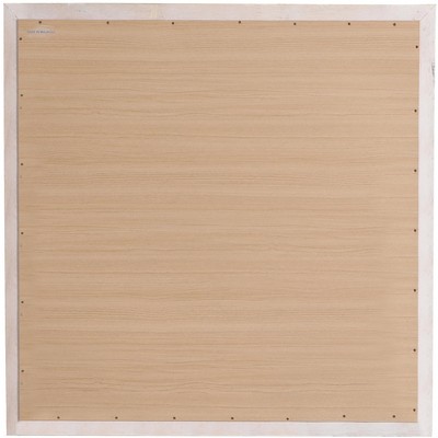 Classic White Square Wood Framed Dresser Mirror