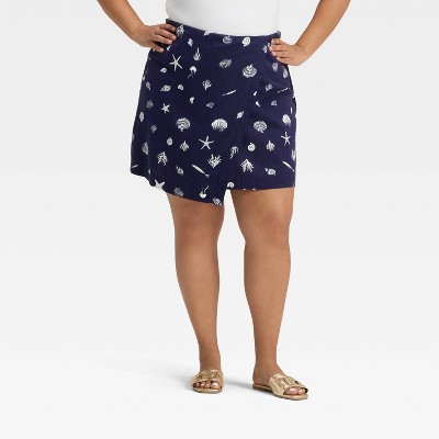 Women's Linen Blend Skort - A New Day™