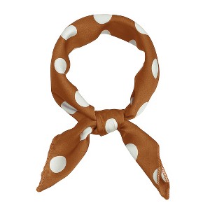 INSPIRE CHIC Women's 1950s Vintage Retro Polka Dots Head Neck Scarves 1 Pc - 1 of 4