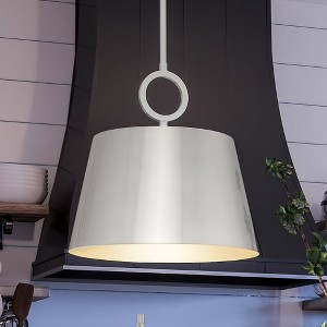 Urban Ambiance Luxury New Traditional Pendant 11.875''H x 12.375''W,  Brushed Nickel Finish,  Coronado Collection, UHP4264 - 1 of 4