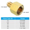 Unique Bargains Fit Air Gas Line Refrigeration Brass SAE 45 Degree Flare Plumbing Connectors - 4 of 4