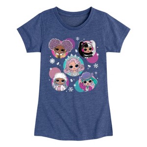 Girls' - LOL Surprise! - Winter Dolls Fitted Short Sleeve Graphic T-Shirt - 1 of 4