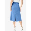 Roaman's Women's Plus Size French Terry Skirt - 3 of 4
