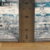 8x10 Washable Rug Anti-Slip Low Pile Thin Rugs for Bedroom Vintage Floral Accent Carpet - 4 of 4