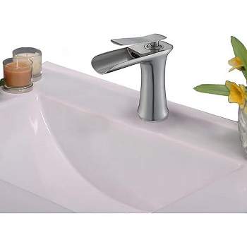 Legion Furniture UPC Faucet with Drain Brushed Nickel/Brass