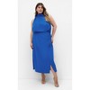 Women's Plus Size Limelight Halter Dress - cerulean | CITY CHIC - 2 of 4