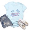 Simply Sage Market Summer Vibes Palm Trees Floral Short Sleeve Tee - 3 of 4