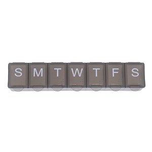 Unique Bargains 7 Compartment Single Row Pill Case 1 Pc - 1 of 4