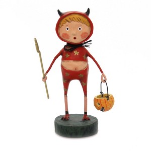 Lori Mitchell 4.75 In Lil' Devil Halloween Pitch Fork Horn Figurines - 1 of 2
