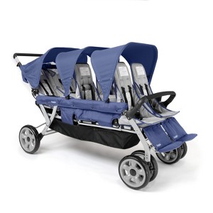 Gaggle by Foundations Jamboree 6 Seat Stroller, All Terrain Tubeless Wheels, Easy Fold - 1 of 4
