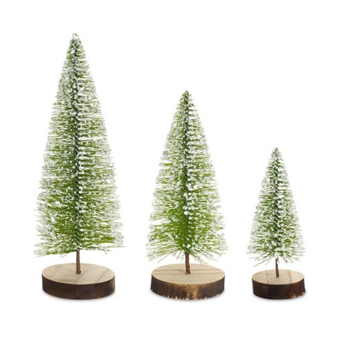 Melrose Mini Bottle Brush Holiday Tree (set Of 12) : Target